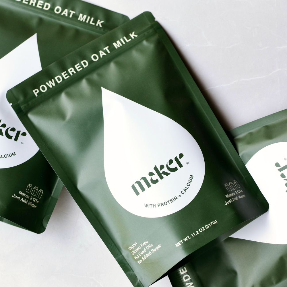 Maker powdered oat milk - bundle of three bags
